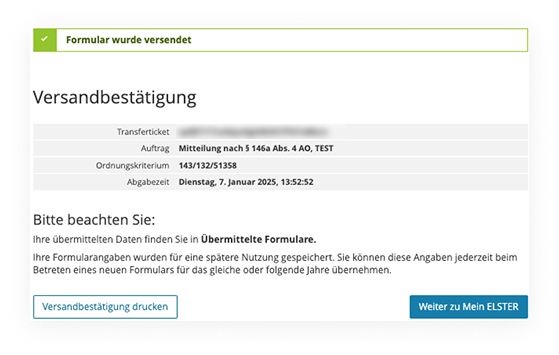 MeinElster_Transmission-Confirmation