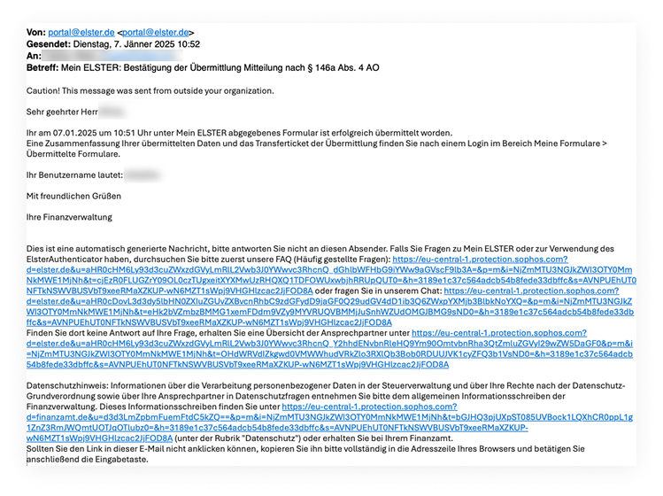MeinElster_Email-Confirmation